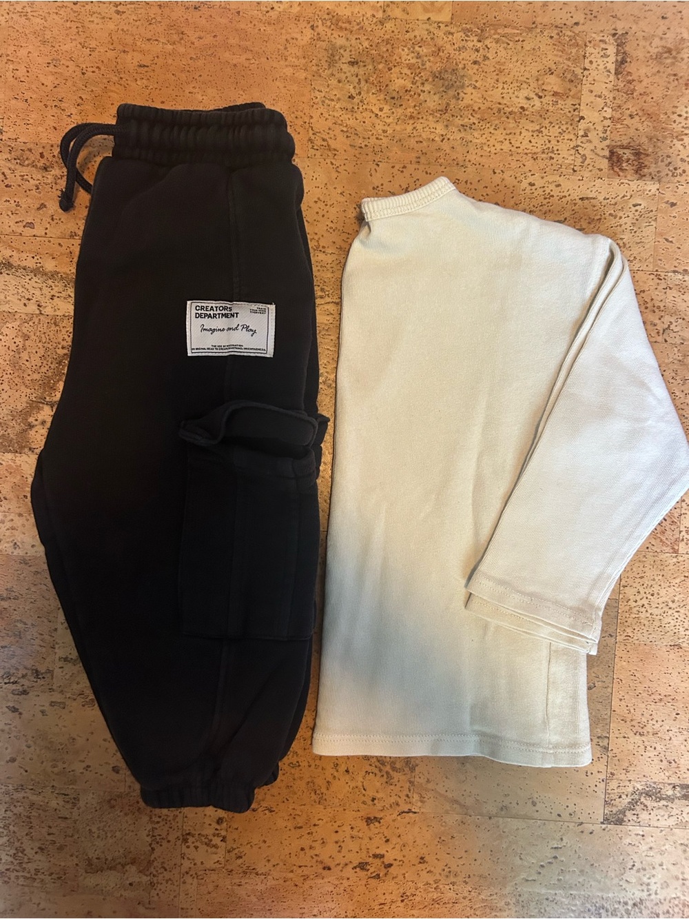 Zara Toddler Outfit Bundle Size 2–3 Years | Long Sleeve & Black Cargo Joggers